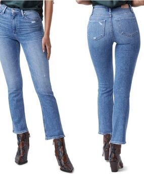 NWT Paige Claudine ankle flare roadie distressed jeans